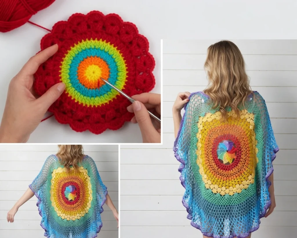 Crochet Pattern: Colorful Circular Vest for Spring & Summer untitled 7