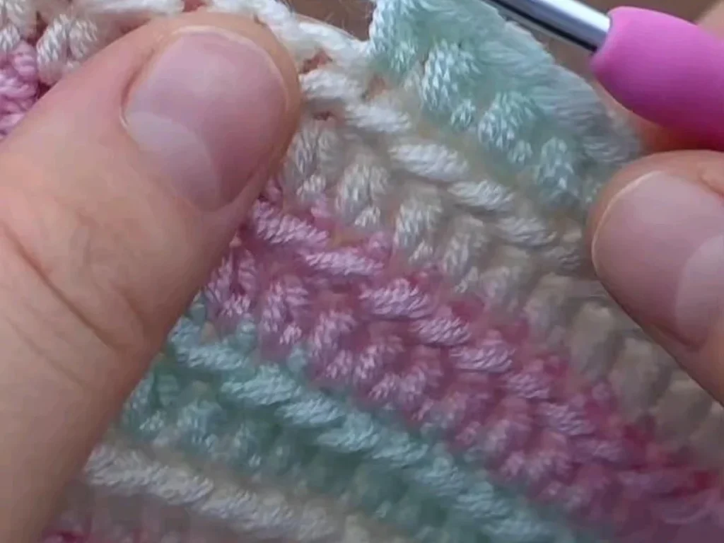 Image showing Crochet double stitch tutorial