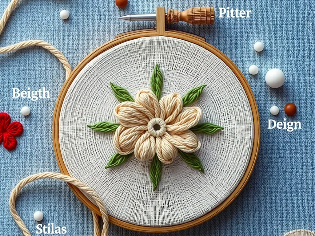 Embroidery stitch guide — illustrated for this guide