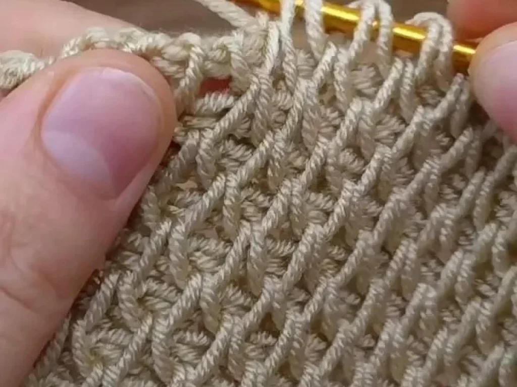 Tunisian crochet stitch tutorial — illustrated for this guide