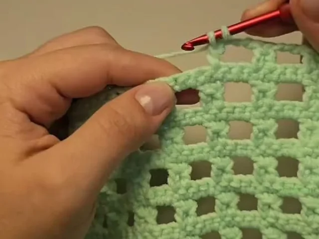 Mesh Stitch Crochet Tutorial — illustrated for this guide