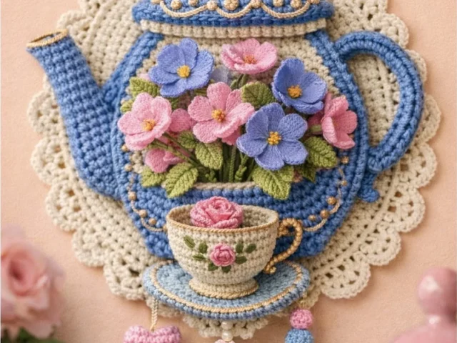Image showing 3D Crochet Art