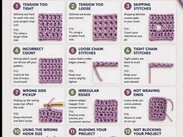 Image showing beginners crochet mistake look