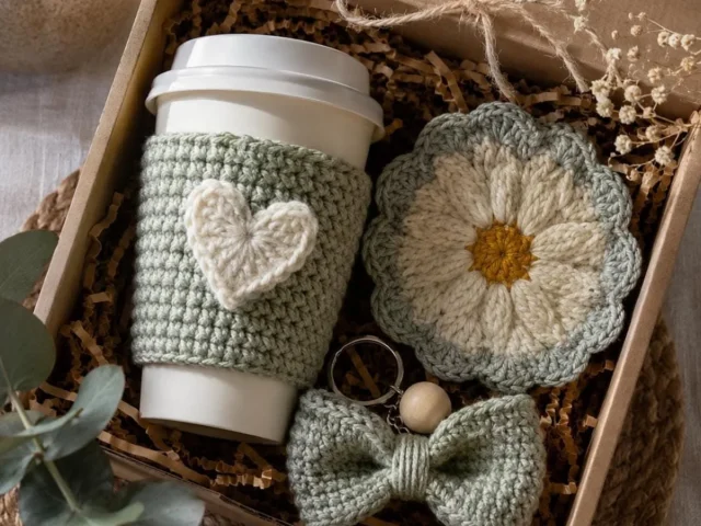 Image showing Coffee & Bloom Bundle Crochet Pattern PDF Set
