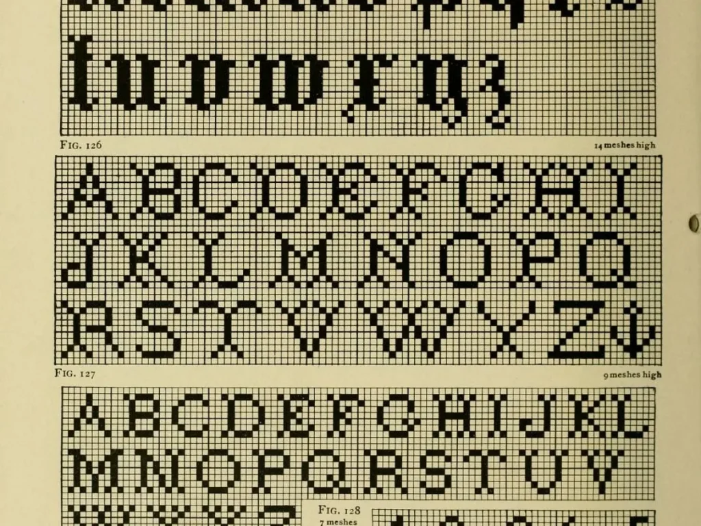 Image showing Crochet Chart Archive print design