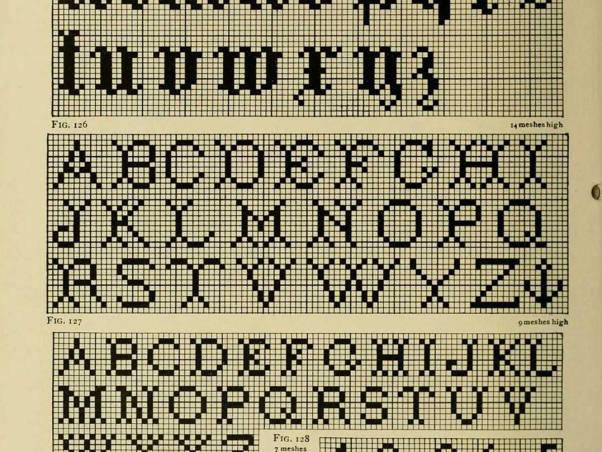 Image showing Crochet Chart Archive print design