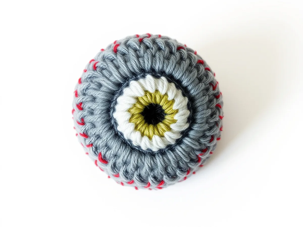 Image showing crochet eyeballs