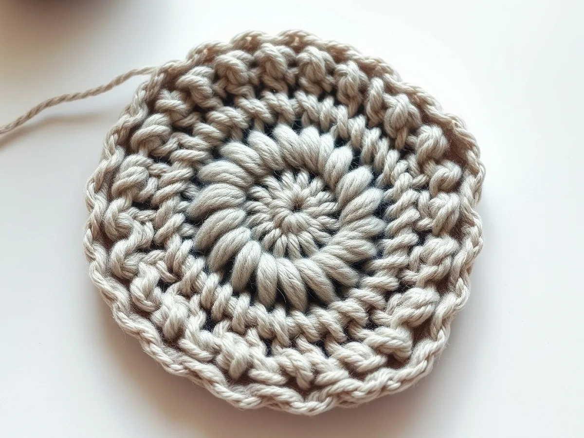 Image showing crochet weaving in ends technique