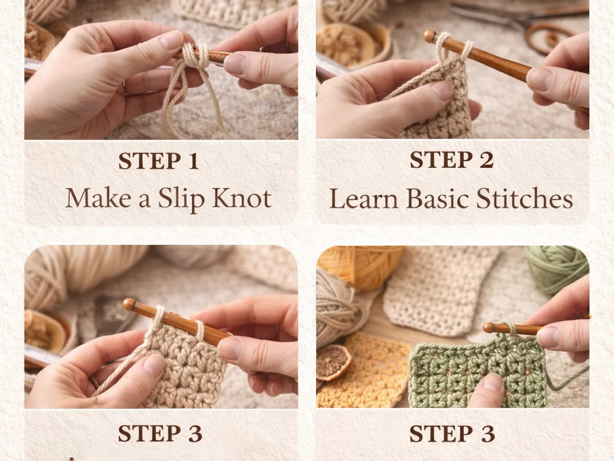 Image showing How to Make Easy Crochet (Beginner Friendly) Learn easy crochet