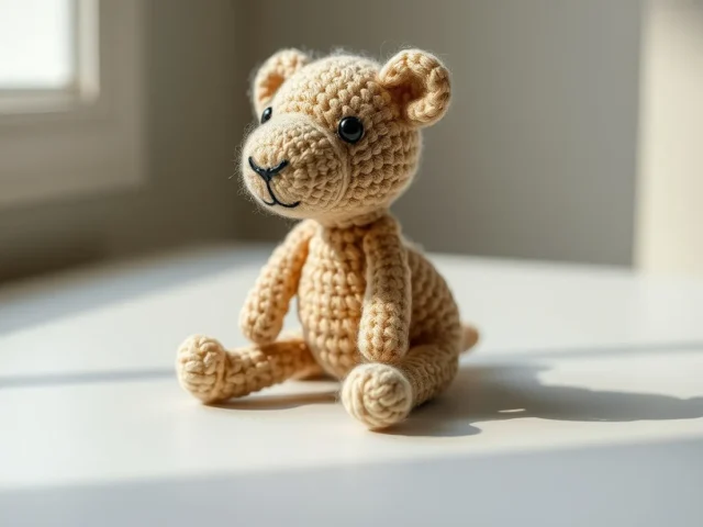 Image showing Hyperrealistic Crochet Animal Figurine
