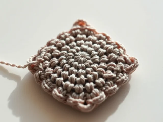 Image showing Learning to crochet